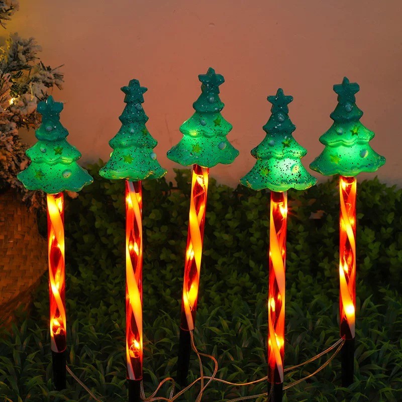 Santa Claus transfronterizo iluminación de césped al aire libre luz de jardín LED de Navidad luz solar luz de césped image 4