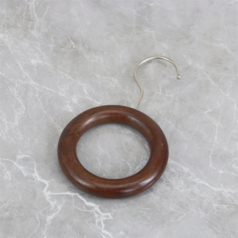 12cm 복고풍 나무 반지 + 10cm 실버 후크