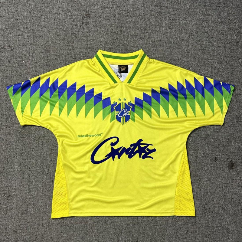 国境を越えた貿易アマゾンチームユニフォームカジュアルVネックTシャツCorteiz Alcatrazバスケットボールユニフォームレタープリントストリート|undefined