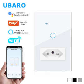118型涂鸦WIFI智能开关美标巴西意标泰标越标插座USB组合外贸批发