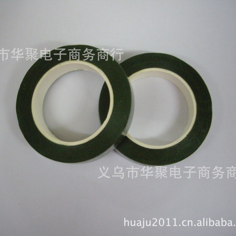 厂家供卷手指 丝网花胶带 30y多种颜色可选 花艺绿胶带 混批价优