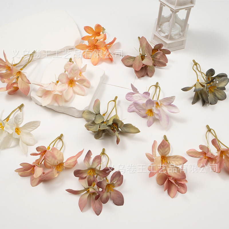 Simulation Silk Flower DIY Handmade Hanfu Headwear Clothing Wedding Wedding Decoration Wedding Room Layout Romantic Decoration