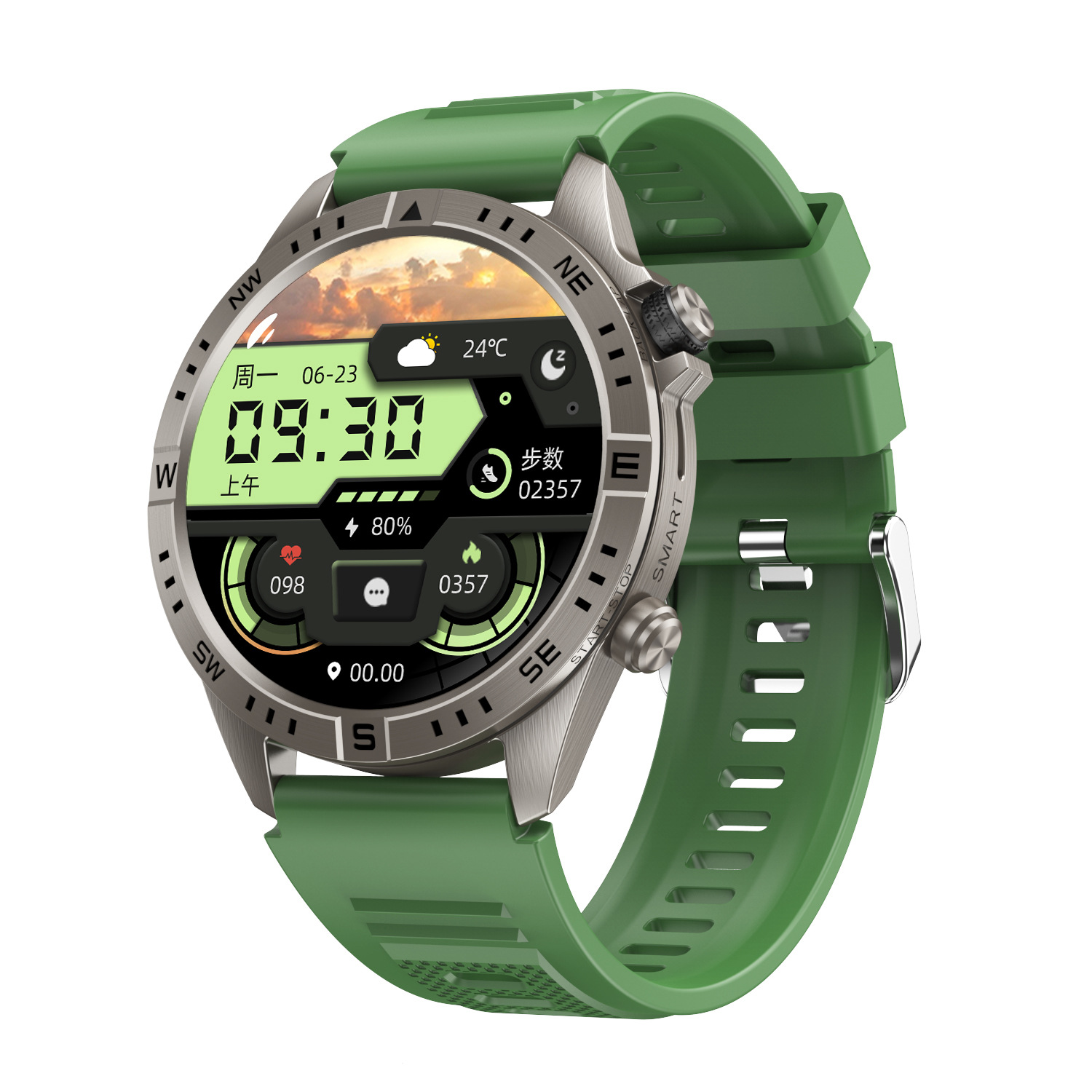 CY800 reloj inteligente pedómetro monitoreo de frecuencia cardíaca llamada Bluetooth monitoreo del sueño reloj inteligente impermeable image 9