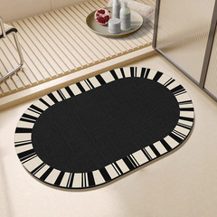 Bathroom Anti-slip Mat Silica Gel Soft Pad Household Easy to Clean Foot Mat at Bathroom Entrance Durable Floor Mat Can be Shipped for You