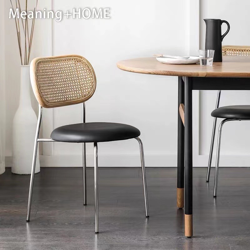 Sillas de madera maciza casera de seda medieval sillas de comedor de café nórdico diseñador casual taburetes de comedor retro