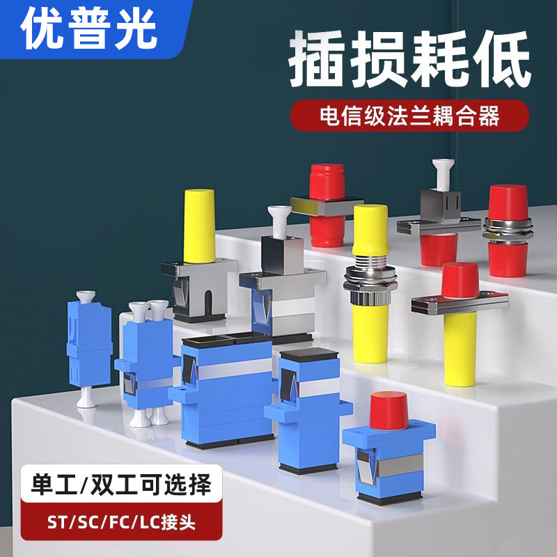 Youpu Optics Lc Duplex/Simplex Flange/Coupler/Fiber Optic Flange Plate/Connector/Fiber Optic Adapter