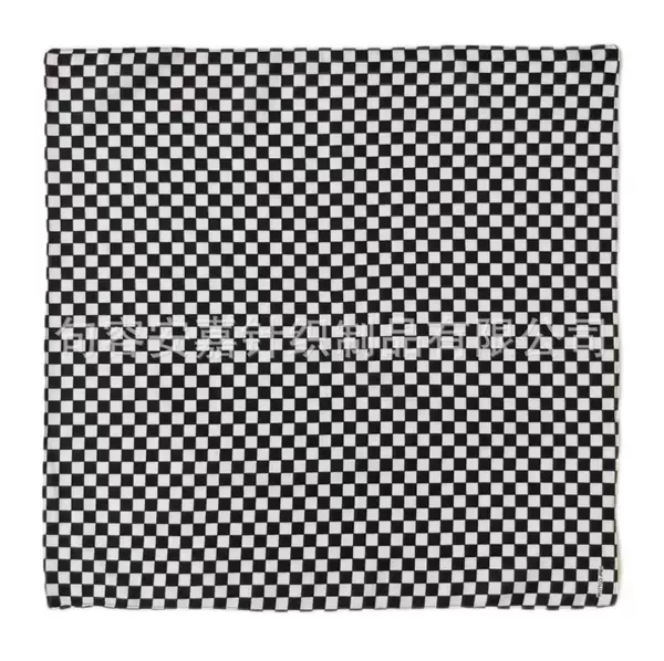 Cotton Black and White Plaid Square Bandana Harley Denim Outdoor Street Dance Sports Jewelry Decorative Handkerchief