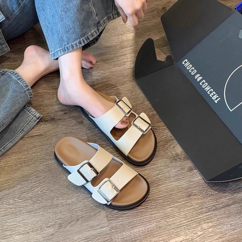 Women's Cross-border International Trade Large Size Thick Sole Slippers 2024 Autumn New French Casual Soft Sole One-piece Slippers