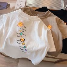儿童短袖T恤夏季百搭卡通印花洋气半袖男女童装韩版宝宝上衣