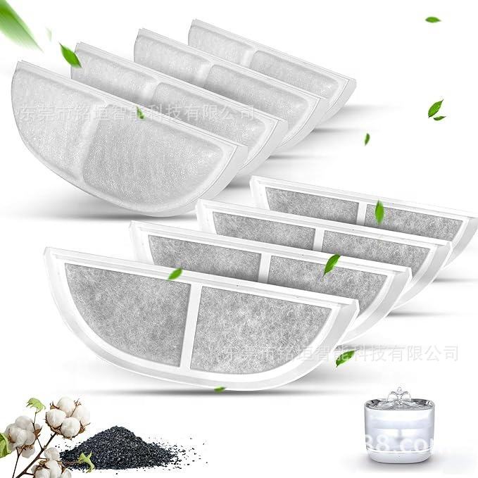 宠物饮水机Eufy喷泉过滤器适用于3L/105盎司宠物分配器三重过滤系
