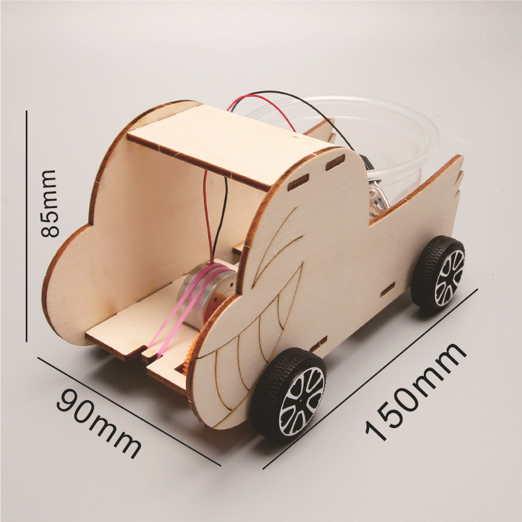 diy salt water powered car assembling Science and Technology small production children's toys creative science and education model scientific experiment