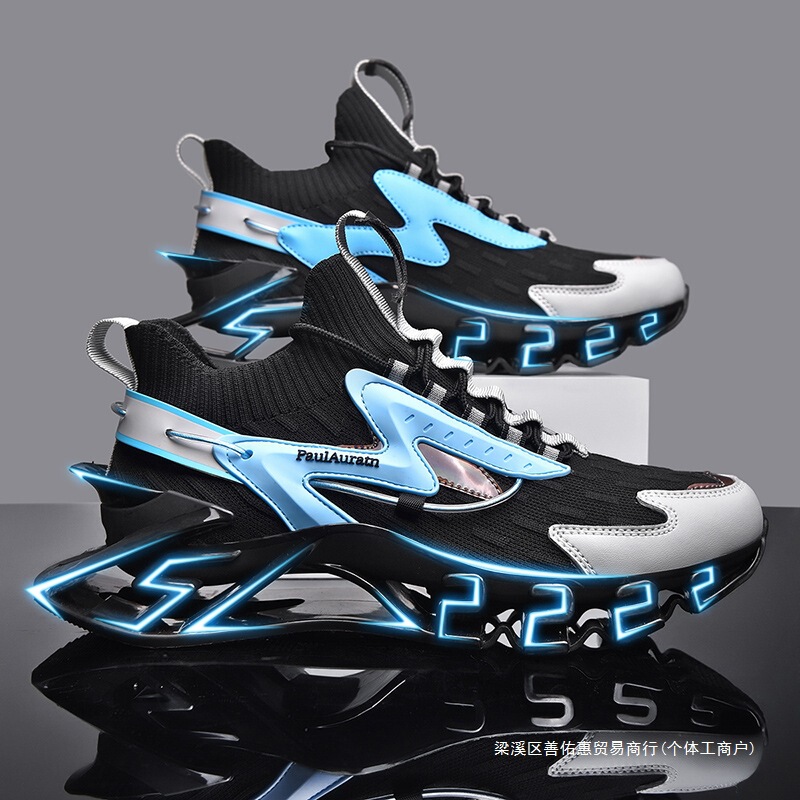 Sports Men's Shoes Black Autumn and Winter Running Shoes Ultra-Light Shock-Absorbing Running Mesh Shoes Casual Autumn Blade Sports Shoes Sports Men's Shoes Black Autumn and Winter Running Shoes Ultra-Light Shock-Absorbing Running Mesh Shoes Casual Autumn Blade Sports Shoes