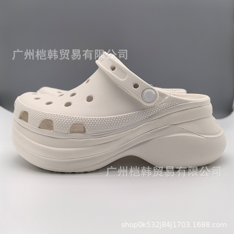 cross whale hole shoes women's summer sandals slippers thick-soled non-slip women's shoes outdoor fashion women's beach shoes