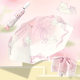 New Ballet Meow Umbrella Automatic Wholesale Three Folding Black Rubber Umbrella Sunscreen UV Fashion Cartoon Sun Umbrella