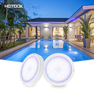 Cross-Border New Ip68 Waterproof Wall-Mounted Underwater Light Led Colorful Remote Control Rgb Swimming Pool Light Outdoor Scene Lighting