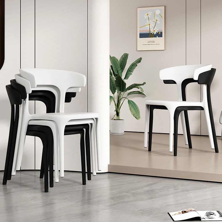 Desk, Stool, Dining Table, Dining Chair, Household Plastic, Trendy Lazy Leisure Simple Commercial Nordic Office Horn Chair W&