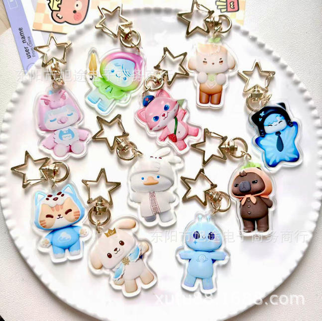 New Q-Version Dmd Merchandise Cp Kenanping Deng Chuyi Sea View Acrylic Creative Pendant Mrtoky Hanging Ornament