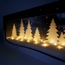 上海包装盒定制 高端黑白创意PVC开窗抽屉盒LED灯玩具礼品盒礼盒