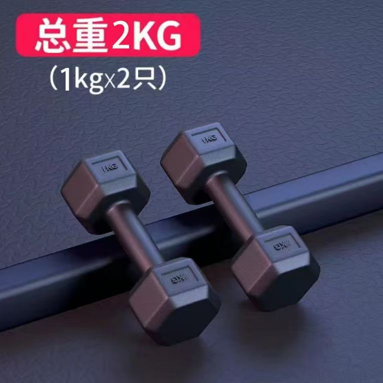 环保哑铃可做俯卧撑 男士家用健身器材六角女士运动小哑铃一对|undefined