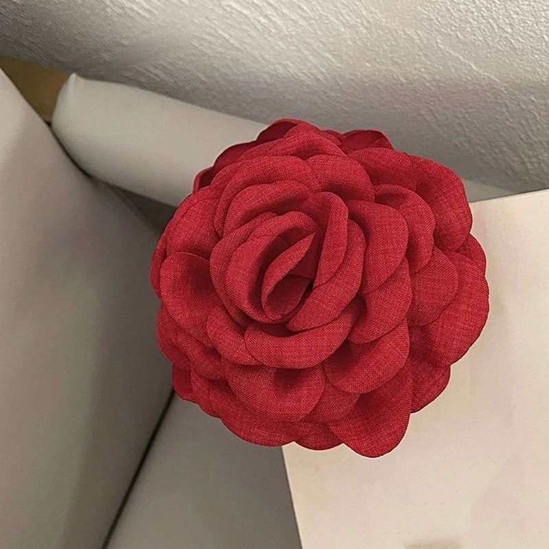 큰 빨간 머리핀 (9mm)