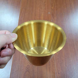 韩式304不锈钢锥形酱汁杯商用家用酱料碟牛排调料杯番茄蘸料盅油