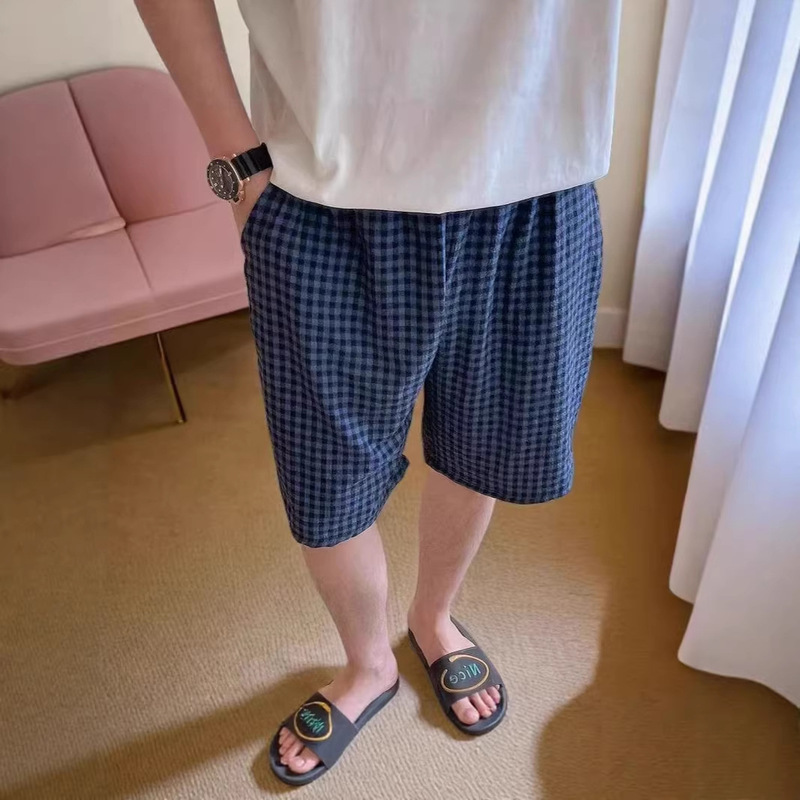 Men's lightweight loose-fitting plus-size home summer pajama shorts, five-point shorts, sports casual shorts, summer walking pants Men's lightweight loose-fitting plus-size home summer pajama shorts, five-point shorts, sports casual shorts, summer walking pants