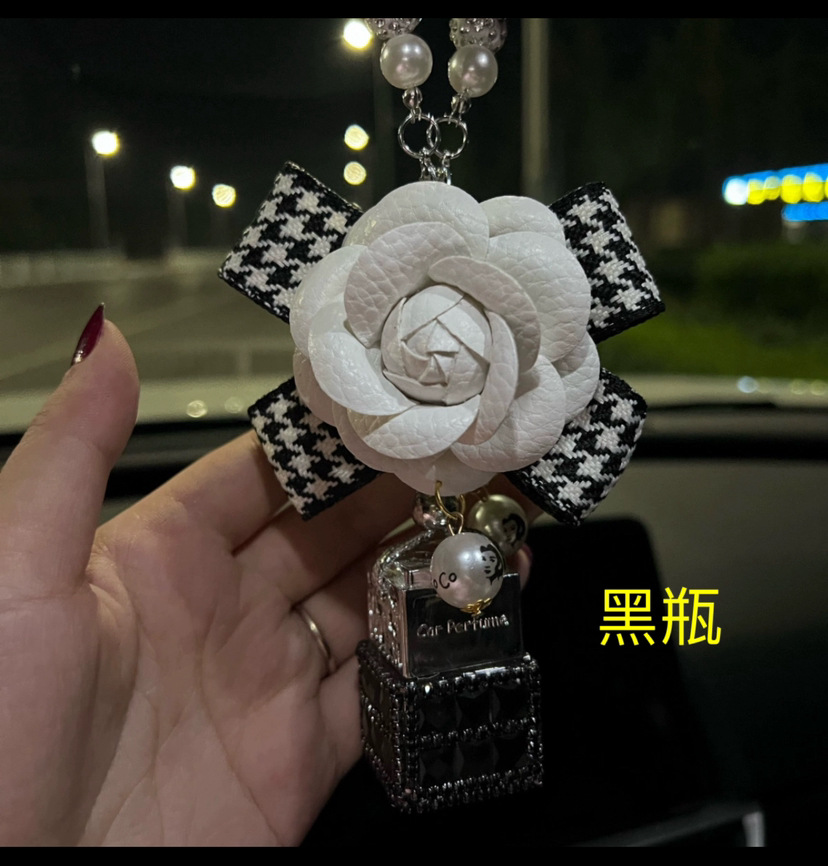 Diamante negro blanco camelia perfume colgante otro vidrio simple belleza noche pensamiento África Europa América del Sur Sudeste de Asia América del Norte
