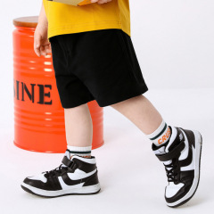 Summer Children's Short Pants Pure Cotton Five-Pocket Thin Baby Unisex Black Hot Pants Children's Clothing Sporty Trendy Mid Pants