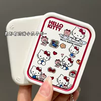 Складное карманное зеркало (Hello Kitty) — милое, для учениц, качественное, с расчёской/щёткой