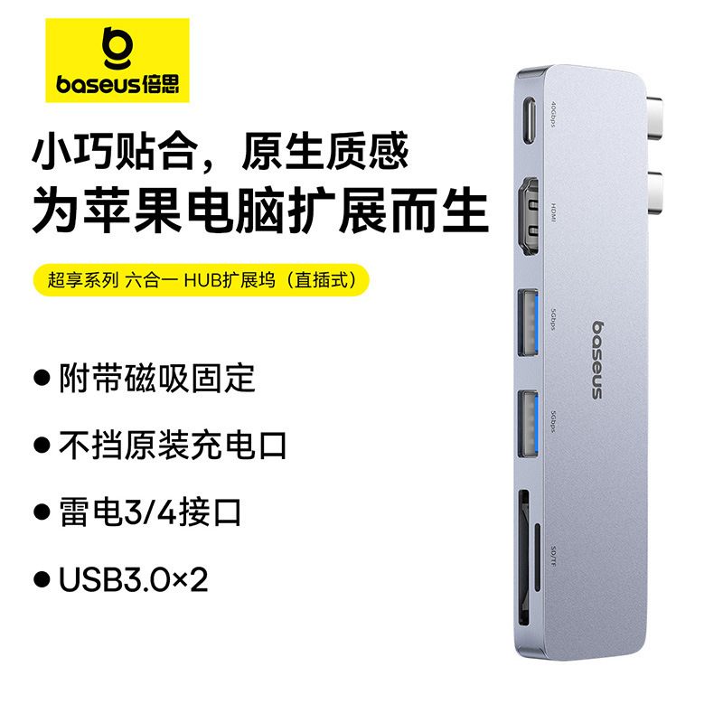Wholesale Super Series Six-in-One Expansion Dock HUB AIR Multi-Port One for Apple T-C HUB