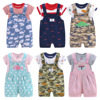 21 summer INS Europe and America Infants Suspenders suit Two piece set baby rompers Children's clothing