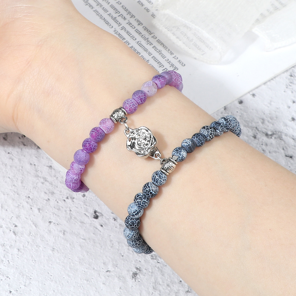 beliebtes Anzugarmband mit Magnetschnalle, Blumenperlen, Schmetterlingsarmband, Schmuck, modisches Armband mit einfachem und großzügigem Design_voghion.com