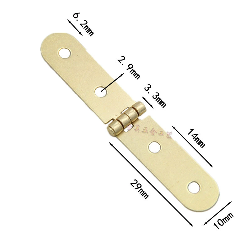 Подарочная коробка с расширенной крышкой на петлях, внутренняя полоса для складывания, деревянная коробка для листов с железными петлями