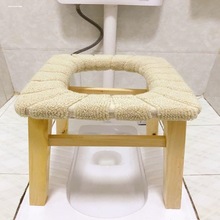 坐便器老人孕妇残疾实木蹲坑改移动马桶家用厕所便盆坐便椅大便凳