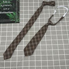 批發減齡網紅搭配神器jk小領帶格子日系制服風襯衫領結女學生領帶