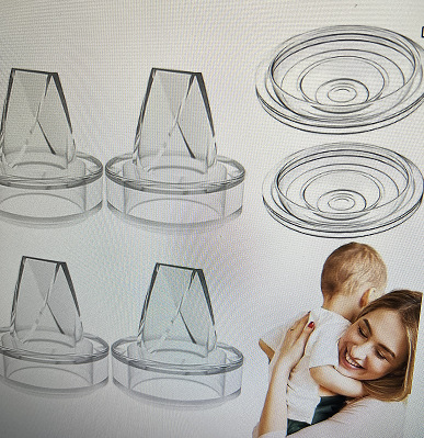 2번 덕빌 밸브 4개 + 얇은 다이어프램 OPP 가방 2개