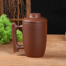 紫砂杯单个主人陶瓷过滤家用办公男士大容量茶杯喝茶杯子泡