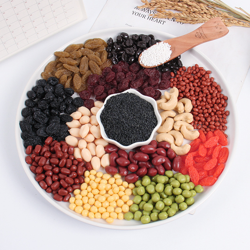 仿真五谷杂粮模型仿真坚果玉米红豆花生大米葡萄干莲子装饰道具