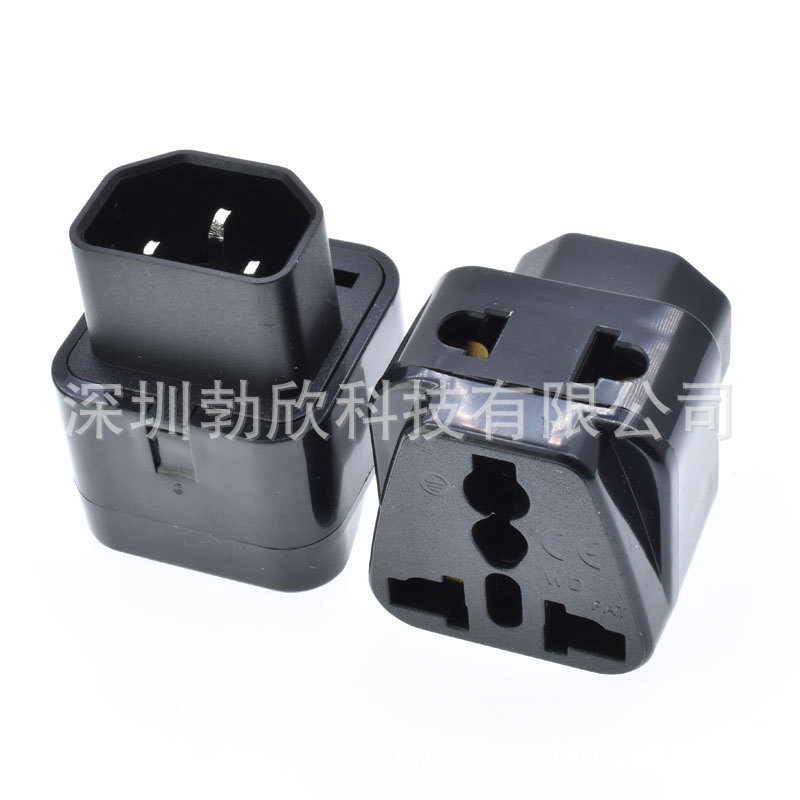 电脑PDU专用转换插UPS服务器IEC320-C14 一转二转换插座WDI-320铜