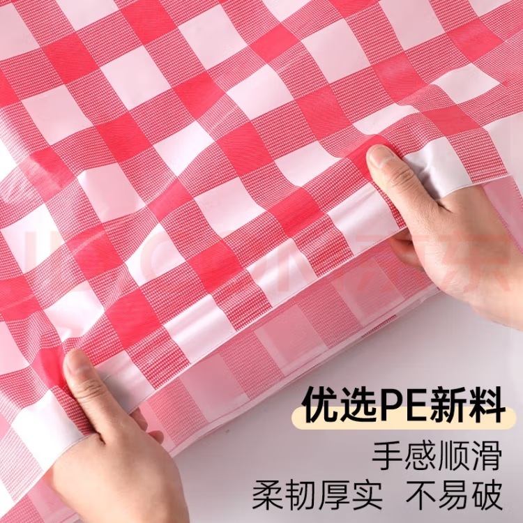 100枚の使い捨てテーブルクロス、プラスチックの厚いテーブルクロス、チェック柄の布、レストラン、ホテル、屋台、ラウンドテーブル、正方形のプレースマット|undefined