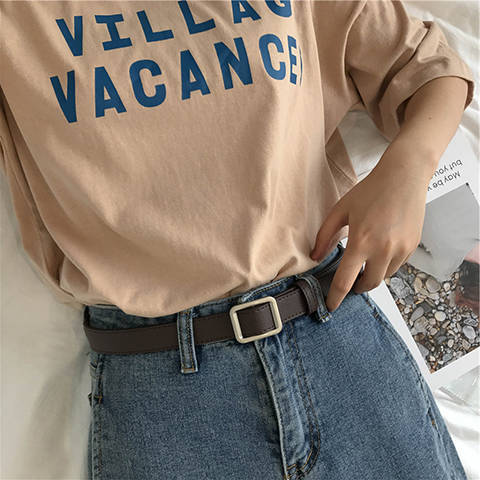 Γυναικεία Πρακτική Διακοσμητική Τζιν New Belt Μαύρο Λεπτό Μοντέρνο Ρετρό Φοιτητική Ζώνη Γυναικεία Μόδα_voghion.com