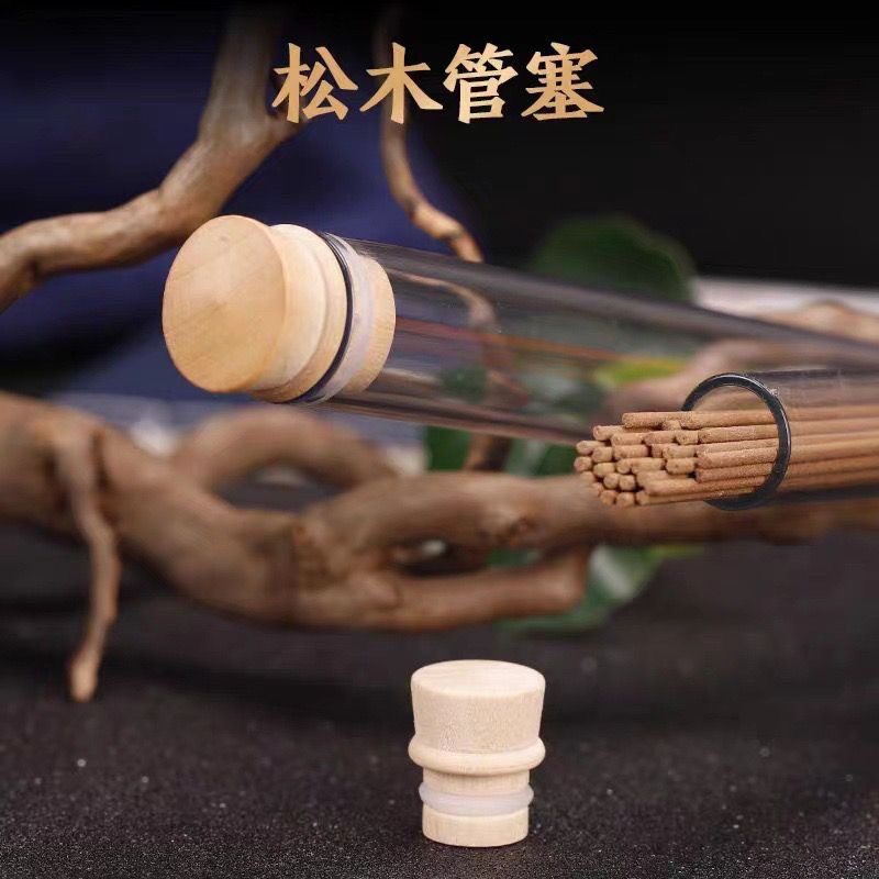 Thickened plastic thread incense tube 10g pine cover acrylic agarwood sandalwood incense tube 20g transparent incense tube