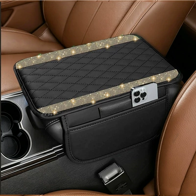 Armrest box pad – Armrest Box Pad - bright-yellow-brown