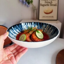 【极光艺术复古菜碗】ins日式陶瓷餐厅水果沙拉碗料理碗面碗瑕批