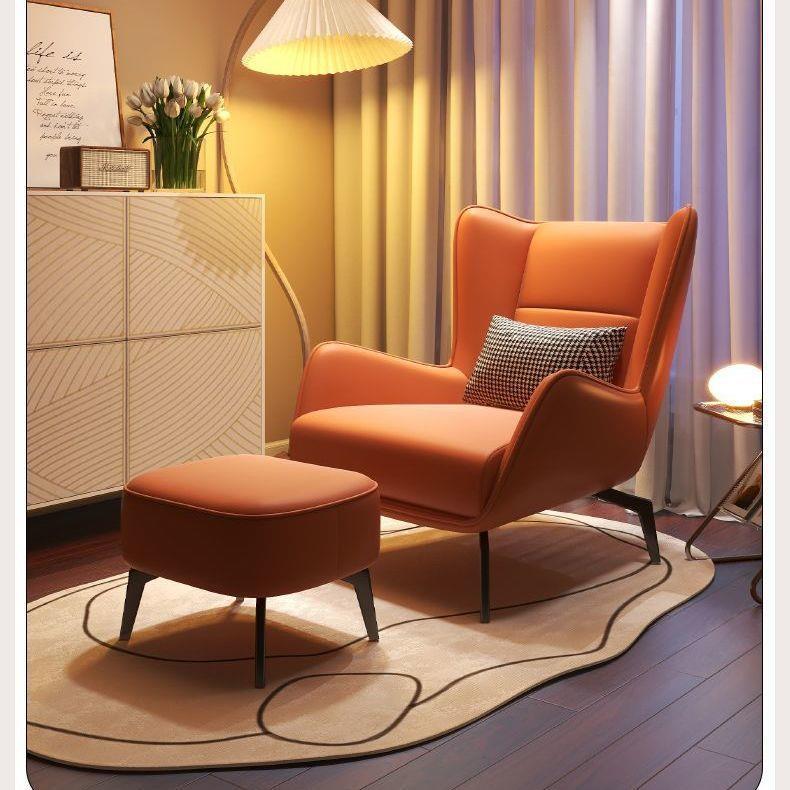 Dormitorio moderno de una sola silla simple sala de estar se puede acostar sofá individual de lujo ligero balcón perezoso diseñador de sofá doméstico