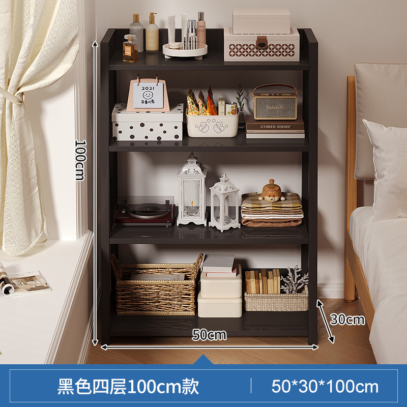 Estante junto a la cama, armario de almacenamiento junto a la cama, armario de almacenamiento, estantería de piso a techo, dormitorio doméstico, estante de exhibición de estantería multicapa