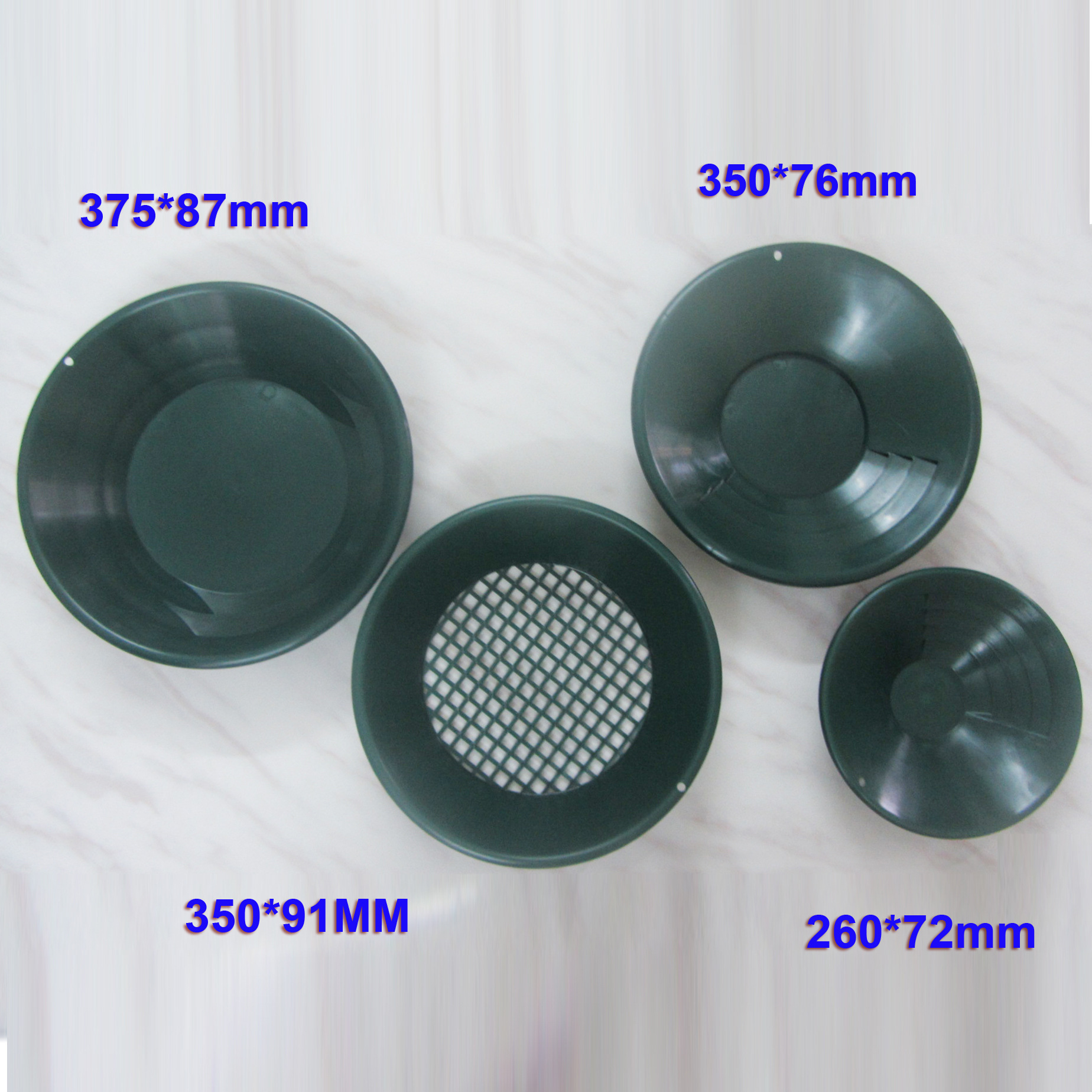 淘金盘 筛金沙盆 四合一套装矿业物探仪器淘金盆