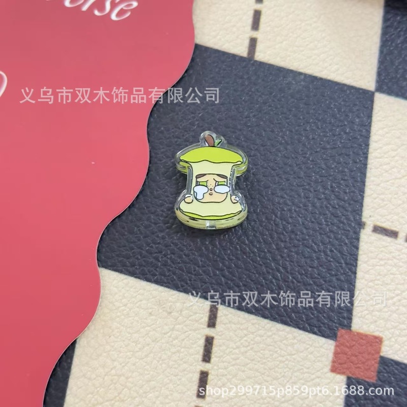 印花浮雕套装哭娃透明亚克力串珠 diy手链手机链包挂车挂饰品配件|undefined