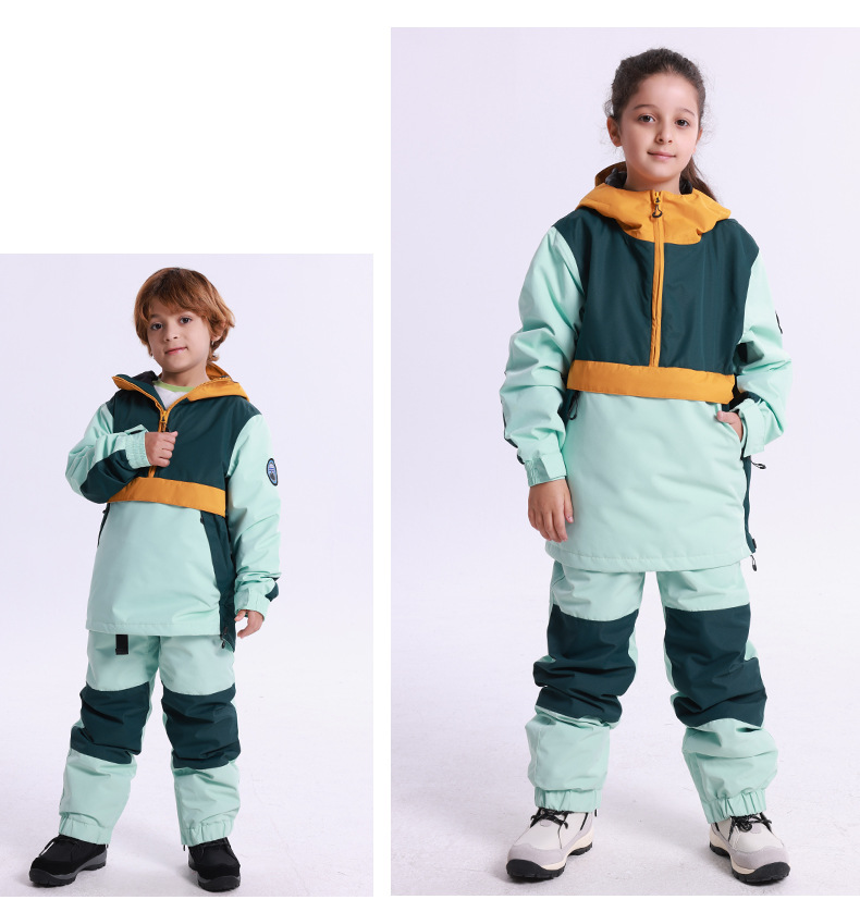 Neuer Winter-Kinder-Skianzug für Männer, winddicht, wasserdicht, warm, Schneeanzug, Outdoor-Snowboardanzug für Mädchen_voghion.com