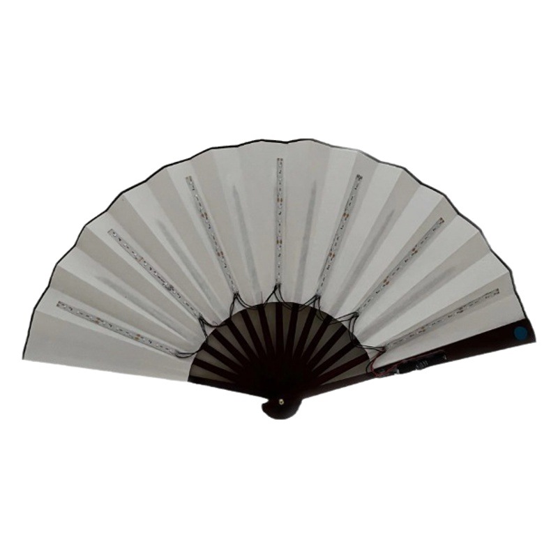 10-pulgadas LED luminoso ventilador discoteca plegable ventilador bar discoteca atmósfera Internet celebridad luminosa rendimiento apoyos tela de seda ventilador